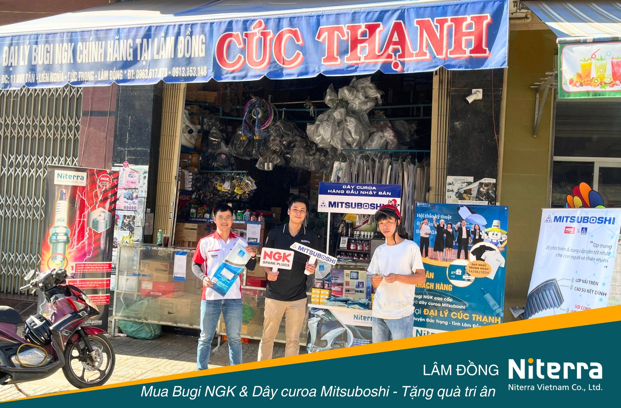 Độc đáo chương trình mua Bugi & dây Curoa - nhận quà tri ân tại Lâm Đồng