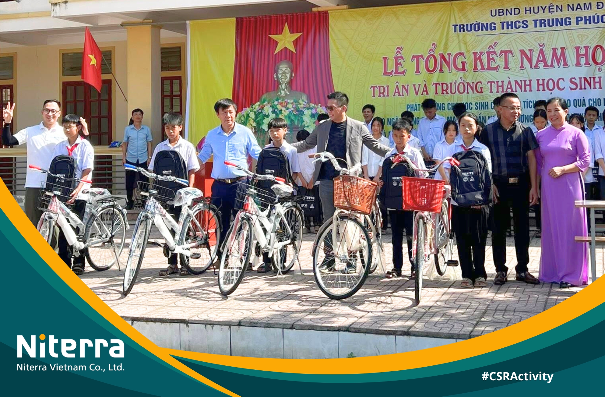 NITERRA VIỆT NAM TRAO QUÀ CHO HỌC SINH NGHÈO TRƯỚC KỲ NGHỈ HÈ 2025