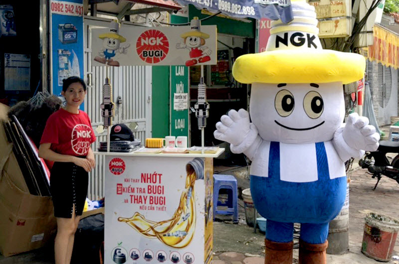 NGK SPARK PLUGS AND SALES SUPPORT PROGRAM IN HANOI