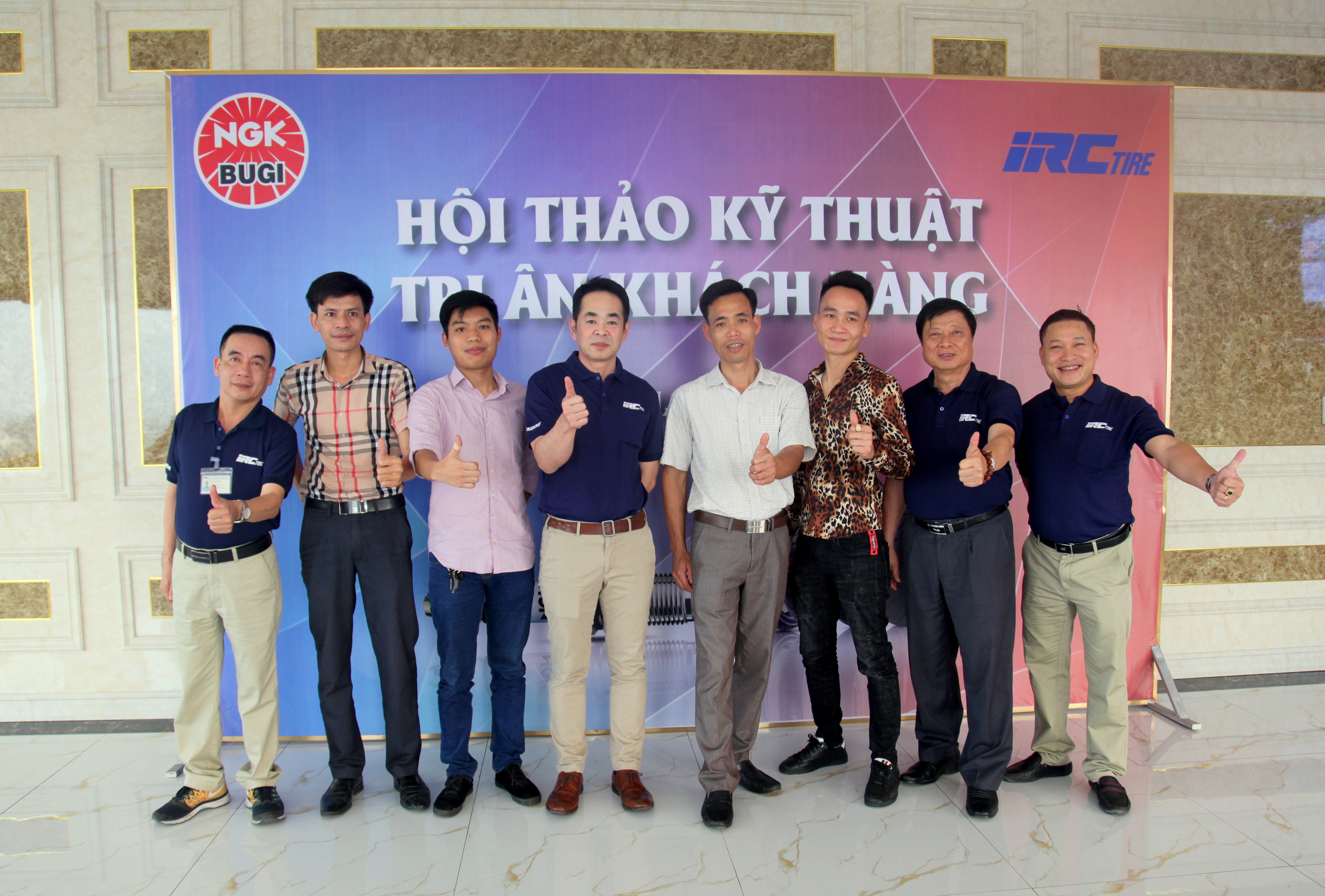 Hội thảo kỹ thuật bugI NGK và lốp xe IRC tại Hòa Bình