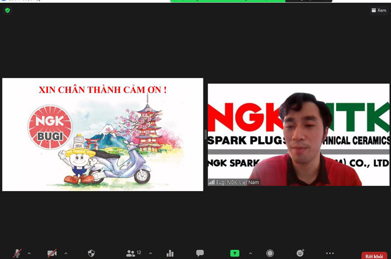 Bugi NGK Việt Nam Tổ chức các buổi tư vấn kỹ thuật ngắn dành cho thợ sửa xe