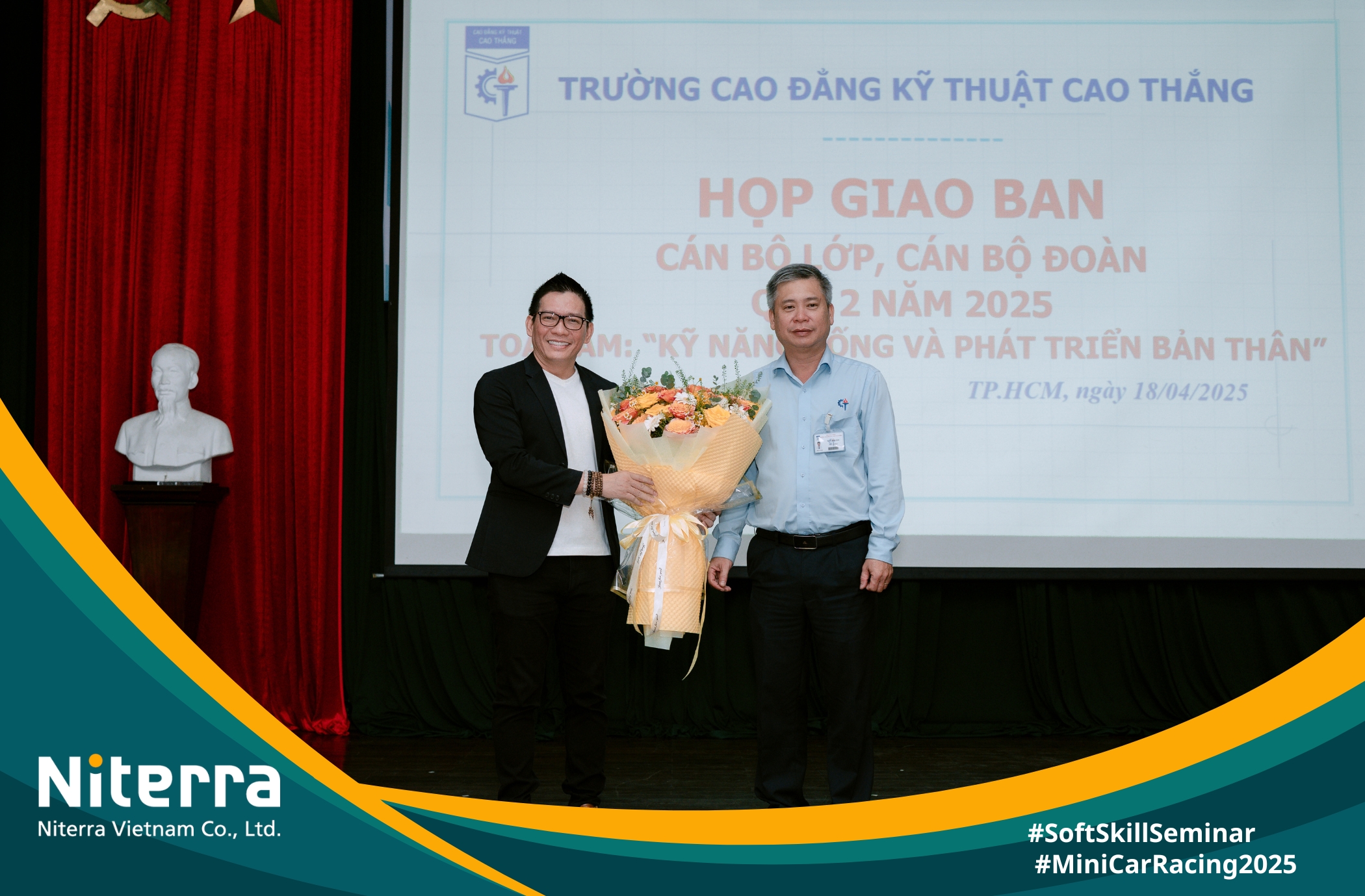 300 sinh viên ưu tú cao thắng bùng nổ cùng buổi truyền cảm hứng “Thắp lửa tư duy - Định hình tương lai” từ giám đốc Niterra Việt Nam