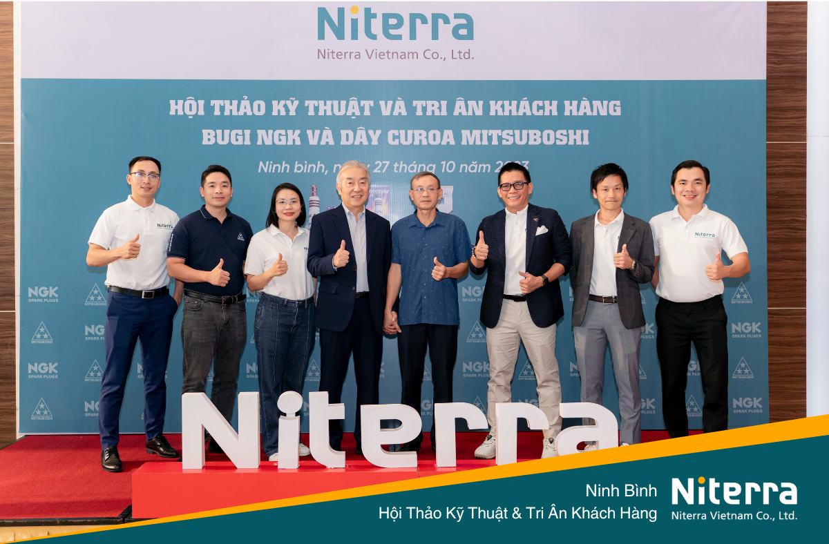 Ninh Bình  -  hội thảo kỹ thuật và tri ân khách hàng về bugi ngk và dây curoa mitsuboshi
