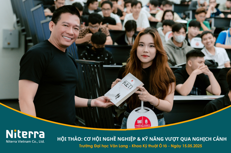 Seminar on “career opportunities & overcoming adversity” – powerful inspiration for automotive engineering students at Van Lang University